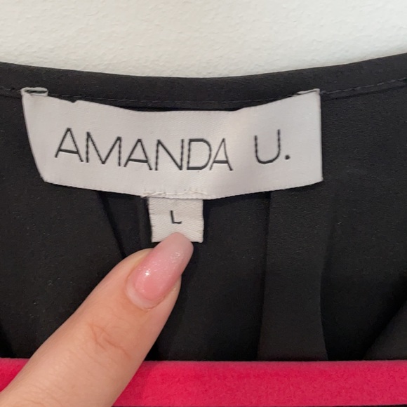 NWOT Amanda Uprichard silk crop - Picture 2 of 3